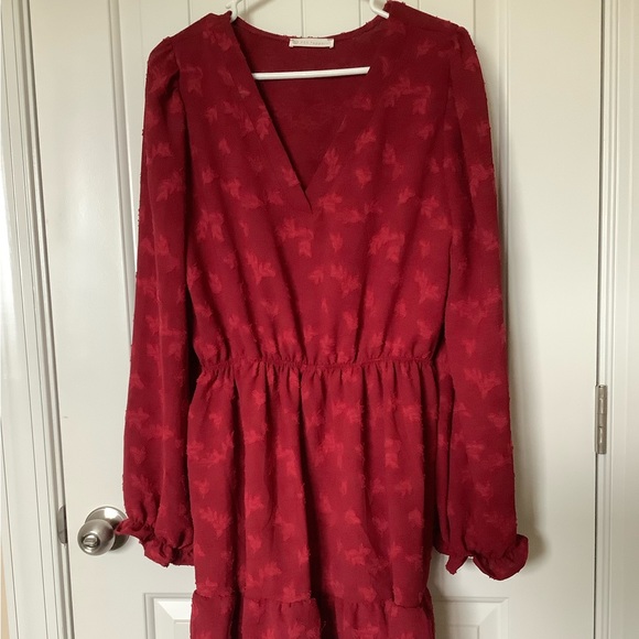 NWOT Cranberry Red Dress - Picture 1 of 7